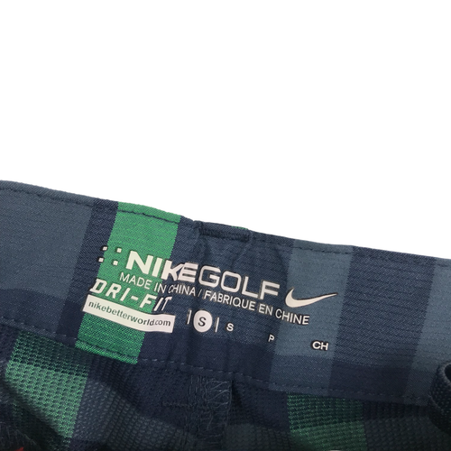 Nike Golf Shorts Kids Size S Age 8-10 Green and Blue Check - Picture 3 of 8