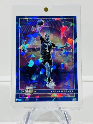 2021-22 Panini Contenders Optic Franz Wagner Hoop Dreams Blue Cracked Ice /75