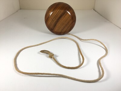 大型 木製ヨーヨー 昭和レトロ Vintage Wood Large Yo-Yo Oversized Toy Kids Rustic Yoyo Children