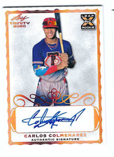 CARLOS COLMENAREZ 2020 LEAF TRINITY BASEBALL AUTO