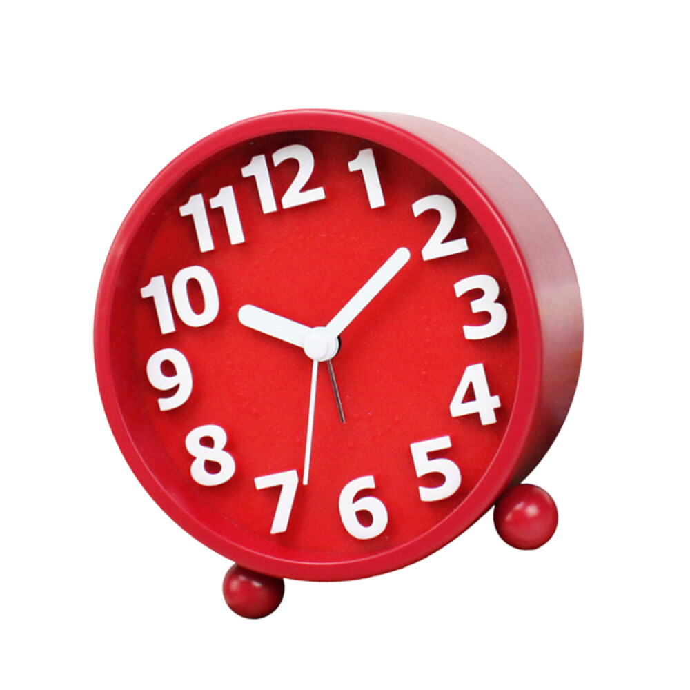 Bedside Alarm Clock Retro Desk Clock Table Analog Clock Table Metal