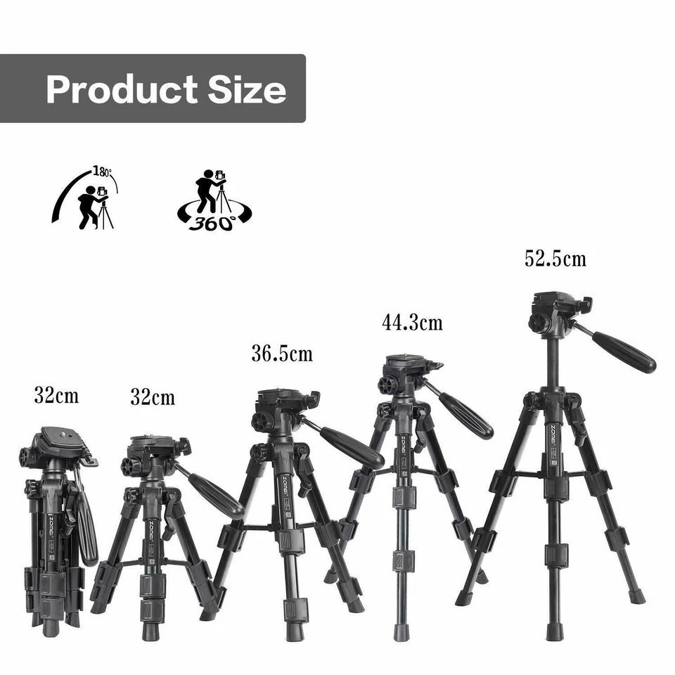 ZOMEI Table Pro Portable Mini Tripod Flexible Stand Holder For DSLR Camera Phone - Image 4 of 4