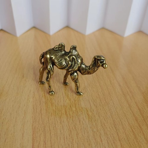 Messing Kamel Statue Tier Ornament Spielzeug Sammlerstücke Schreibtisch Dekoration Geschenk ~ - Bild 11 von 17