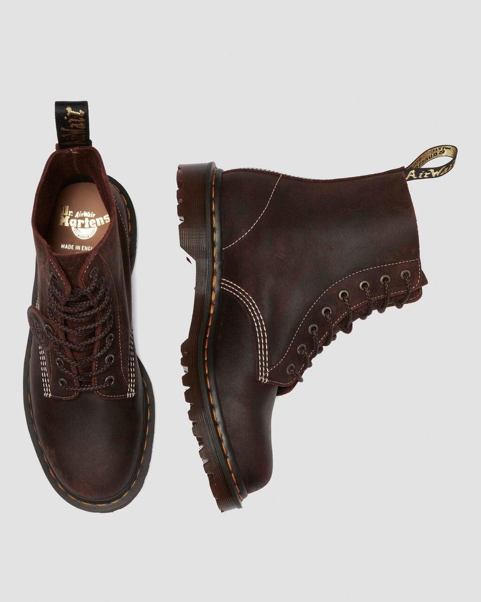 Dr Martens 1460 Wax Commander Leather Premium Lace Up Boots