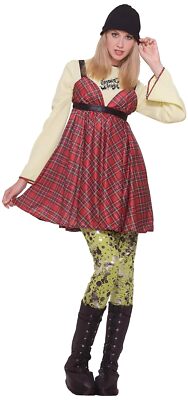 Grunge Girl Chick 90's Rock Star Groupie Fancy Dress Up Halloween - Main Image