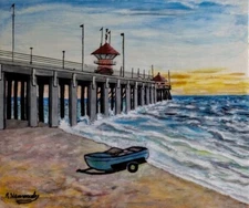 Huntington Beach Art Prints 11X14 Art Print  