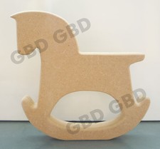 ROCKING HORSE SHAPE STRAIGHT BACK IN MDF (18mm thick)/WOODEN CRAFT SHAPE
