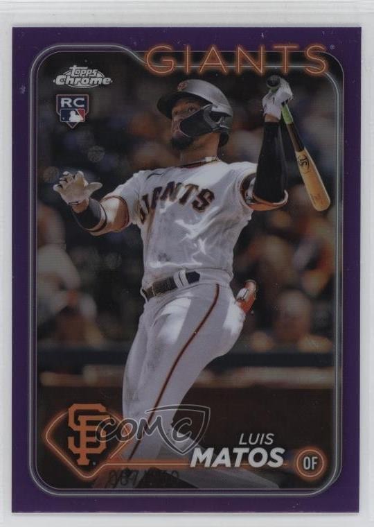 2024 Topps Chrome Purple Refractor /250 Luis Matos #270 w6f
