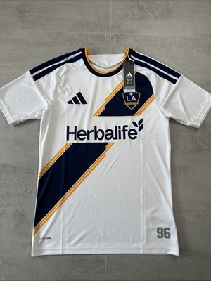 Adidas LA Galaxy Weiß Herren Original Fußball Shirt Trikot Neu Mit Etikett Größe S ''