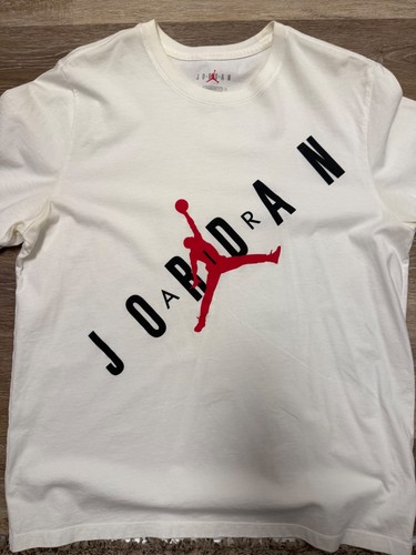 jordan air t shirt weiß xl