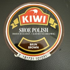 KIWI BROWN 2 PACK Leather Shoe Polish - Renews Protects 50ml 1.69 Oz Tin