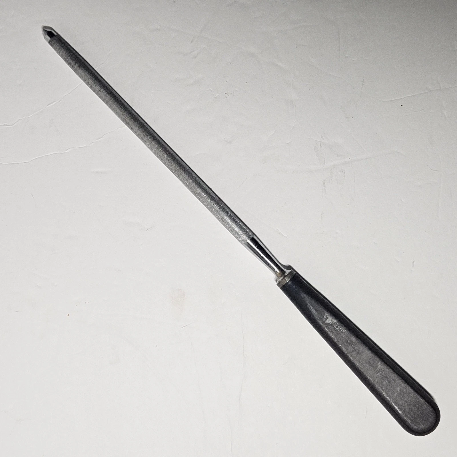Vintage Black Handle Diamond Coated Knife Sharpening Steel Honing Rod
Opens in a new window or tab