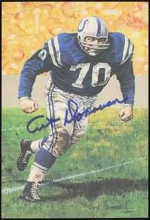 Art Donovan Autographed Goal Line Art Card JSA CK72625