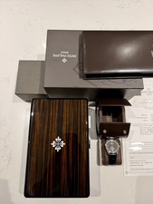 Patek Philippe Calatrava 18K White Gold Gray Dial Men Watch 6119G-001