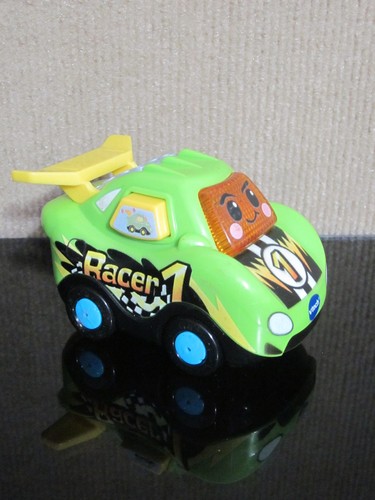 VTech Go Go Smart Wheels Racer 1 Green Yellow Race Car Lights Sounds Smart Point - Picture 9 of 10