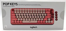 *NEW* Logitech POP Keys Wireless Keyboard With Emoji Keys - Heartbreaker Rose