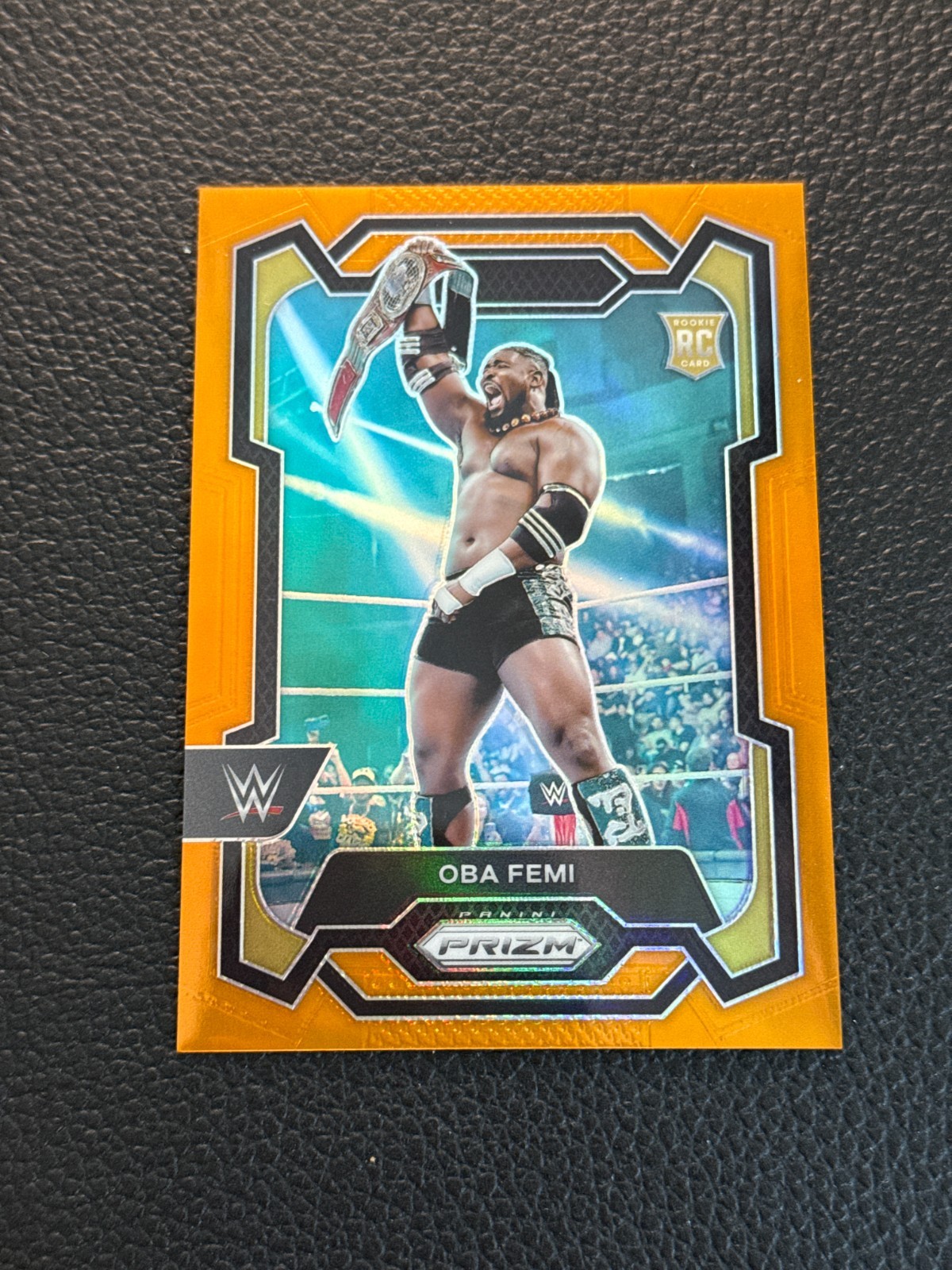 2024 Panini Prizm WWE RC Oba Femi Base /99 Orange GF66