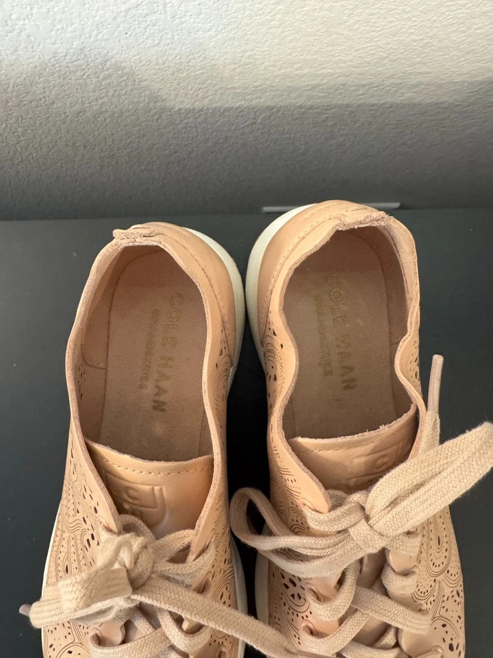 Zapatillas Tenis Cole Haan GrandPrø W17919 Para Mujer EE. UU. 5.5 B Rosa Caoba Foto 3 de 4