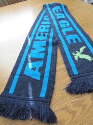 American Eagle Scarf Dark Blue, Light Blue, Green Eagle 6 ½''x 65'' Men Women