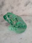 Green Frog Figurine Collectible Art Glass Indiana Glass — photo 2