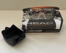 Head Racquetball Clear/Orange Safety Glasses Eyewear Power Zone Shield New