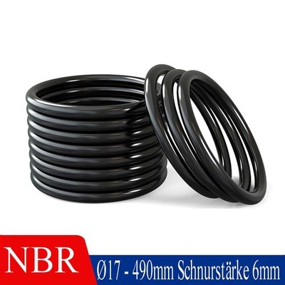 8.6mm Cross Section O-Rings Nitrile (NBR) Rubber Metric Oring Seals 37 - 680mm