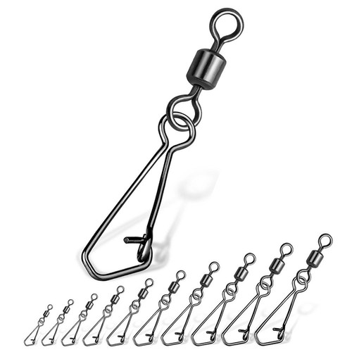 Snap Bearing Rolling Swivel 8 Word Loop Tackle Tool New Fishhook Lure Swivels