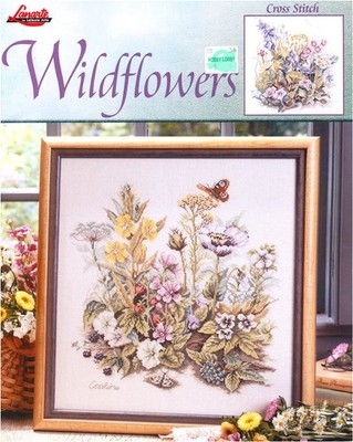 Lanarte WILDFLOWERS 3 Cross Stitch Charts Leaflet Only RARE flowers butterfly