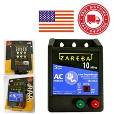 10 Mile Electric Fence Charger for Containing Livestock and Deterring Pests
