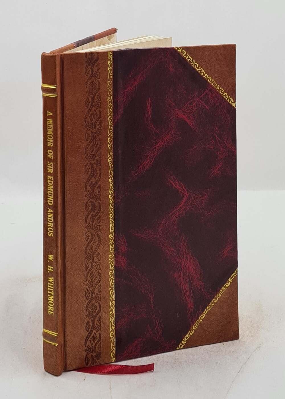 Sir Edmund Andros Leather Bound Memoir Governor of New England