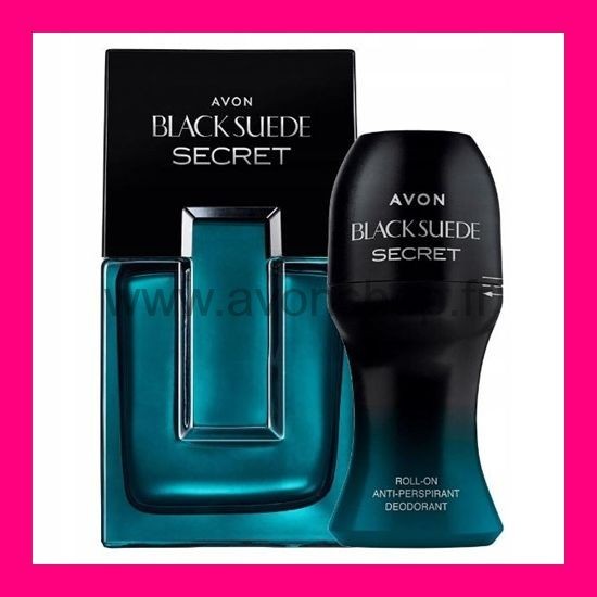 Avon Black Suede Secret Eau de Toilette coffret parfum homme avec déodorant bille anti-transpirant