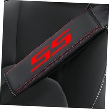 2pcs SS Seat Belt Covers Compatible with Camaro SS red SS-r