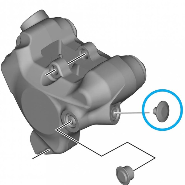 Shimano Abdeckung BR-R8170 EntlüFtungsschraube Abdeckung - FüR Hydraulische S...-image