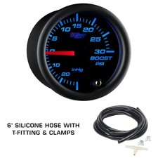GlowShift Boost, Oil PSI & Fuel Pressure Gauges + Pod for 03-04 Ford Mustang gallery