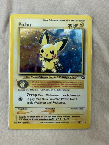Pokémon Pichu Neo Genesis Holo Rare Unlimited 12/111