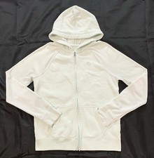 Abercrombie Kids Girls 15/16 Full Zip Hoodie Sweatshirt Velour Sleeve Metallic