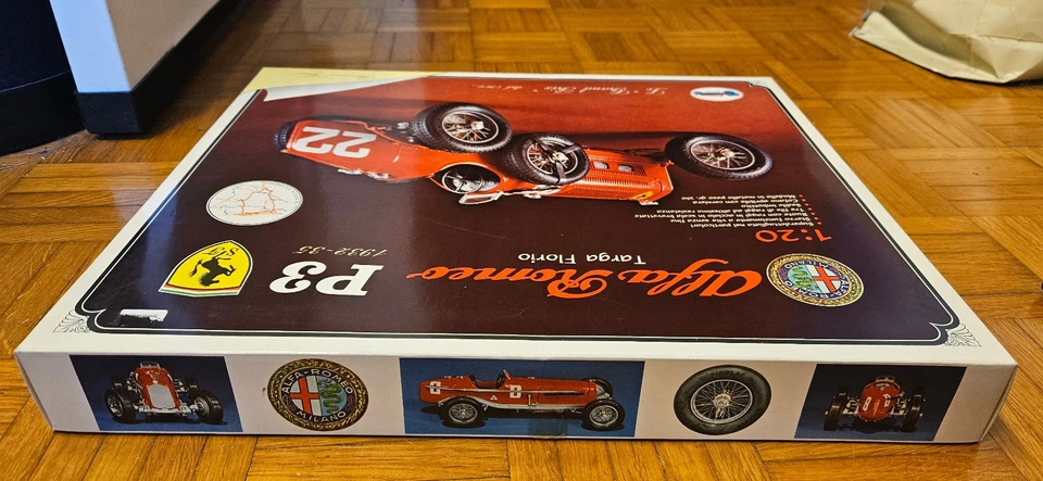 Kit modellino metallo Alfa Romeo P3 Scuderia Ferrari Nuvolari Targa Florio - Immagine 3 di 4