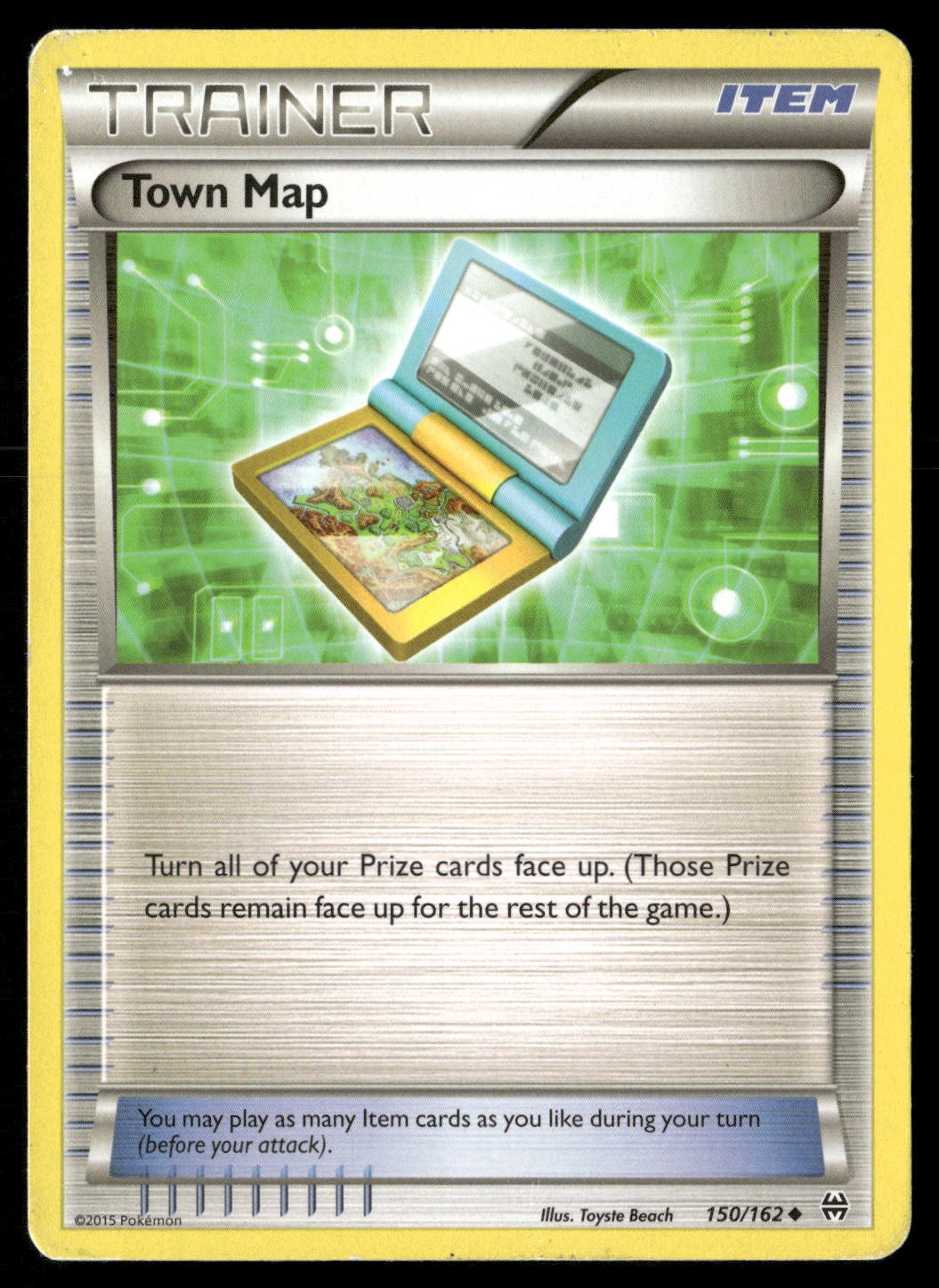 Town Map 150/162 Uncommon BREAKthrough Pokemon Heavily Played