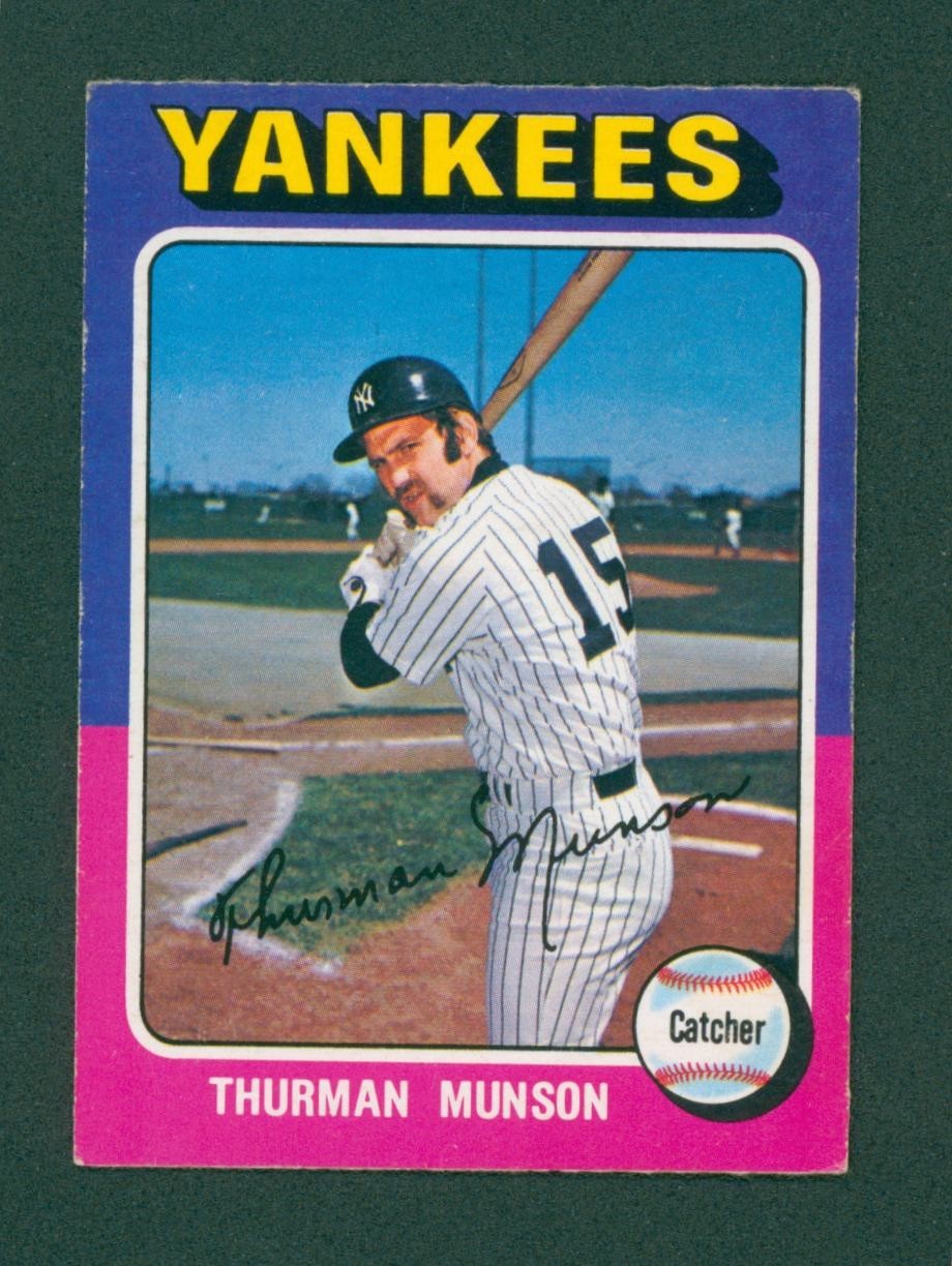 1975 O-Pee-Chee Baseball Card - #20 Thurman Munson, EX/EX+