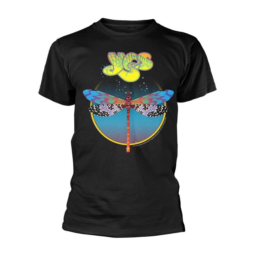 YES - DRAGONFLY BLACK T-Shirt Medium