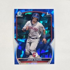2023 Bowman SAPPHIRE EDITION #BCP-98 Jorge Burgos, Cleveland Guardians [StL 14]
