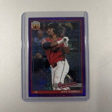 2026 Topps Series 1 Jose Ramirez  Silver Pack Purple Mojo /250 #91C-84