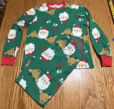 Carters Adult Size XL Christmas Santa Reindeer Sleepwear 2 Piece Pajamas