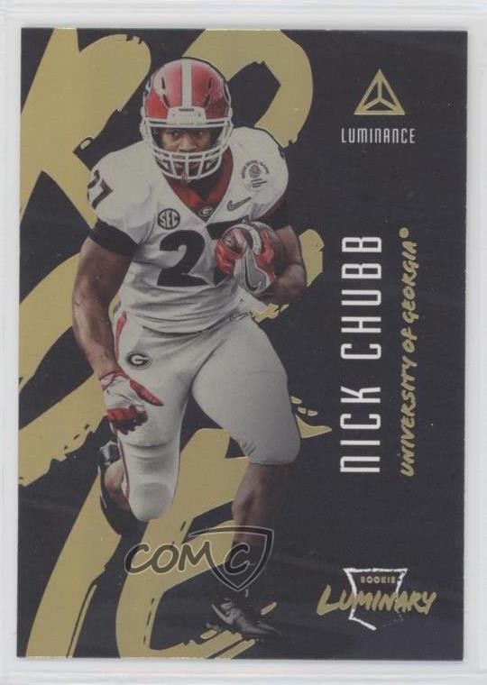 2018 Panini Luminance Luminary Nick Chubb #16 Rookie RC 0d4