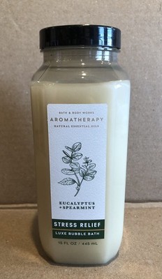 BATH & BODY WORKS STRESS RELIEF EUCALYPTUS SPEARMINT LUXE BUBBLE BATH