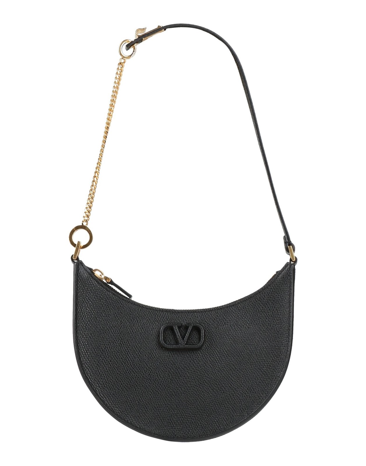 Valentino Garavani - Women - Pebbled-leather Hobo bag - Black 206590₽