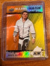 2022 UD AEW Allure Color Flow Orange/Yellow #10 Dante Martin