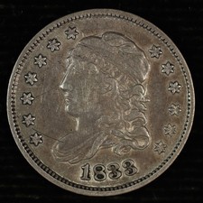 Capped Bust Half Dime. 1833 Very Fine. LM-4, V-3. Lot # 9041-82-020