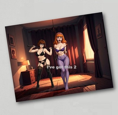 Kühlschrankmagnet Velma Dinkley + Daphne Blake - Scooby Doo - Sexy Anime Art 6353