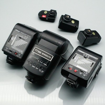 NIKON speedlight SB-20 + SB-22s + NEEWER TT560 BLITZ LICHT FLASH 